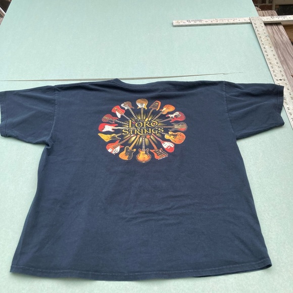 Vintage Y2K lord of the rings lord of the strings guitar graphic tee gildan - Picture 1 of 4